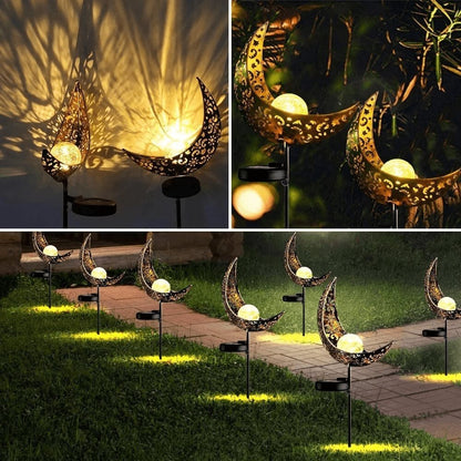 Half-Moon Light, Solar Outdoor, Ground Stake for Garden