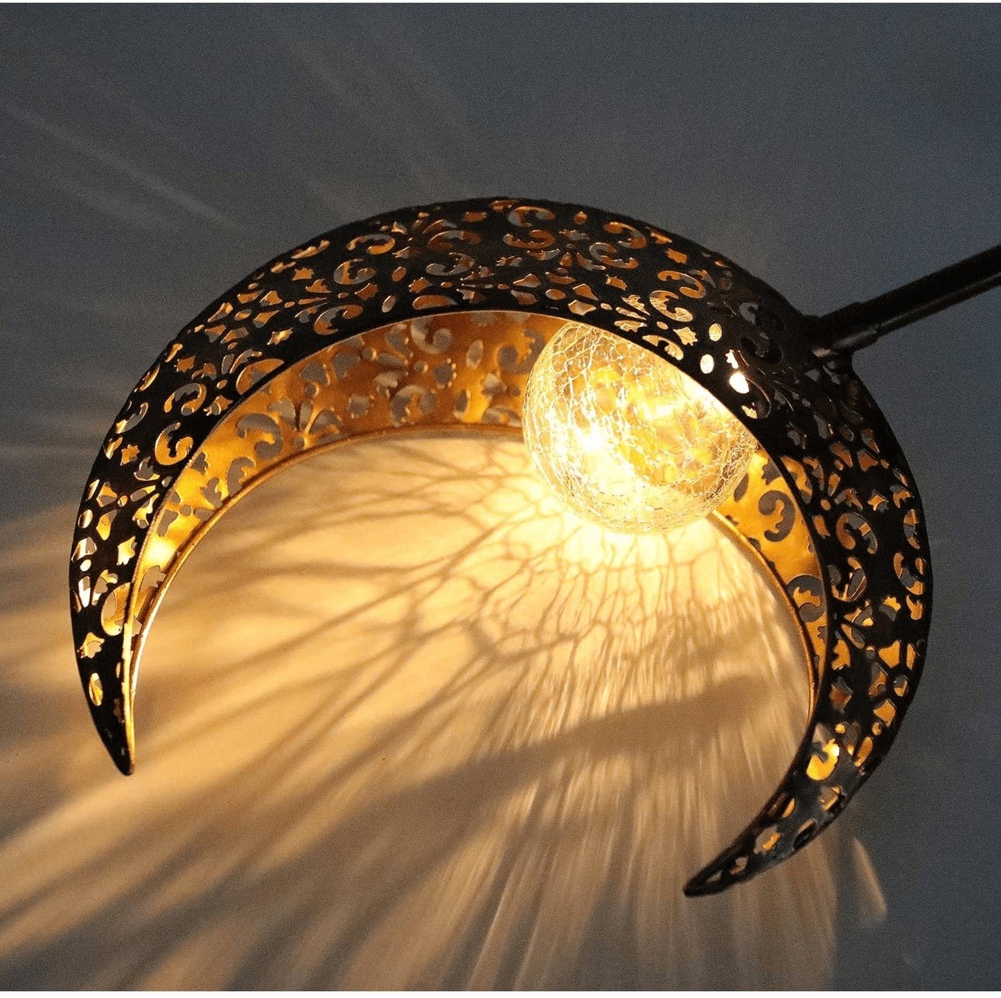 Half-Moon Light, Solar Outdoor, Ground Stake for Garden