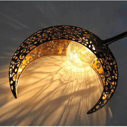 Half-Moon Light, Solar Outdoor, Ground Stake for Garden