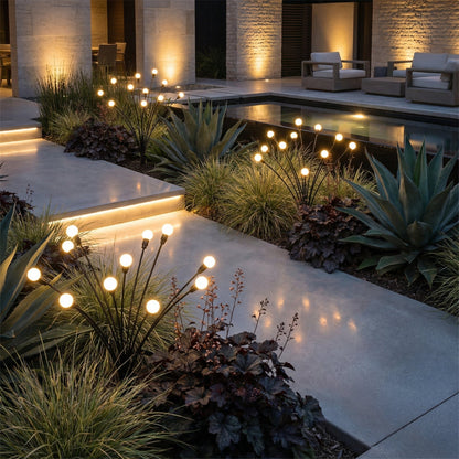 Solar Swaying Garden Lights, Waterproof, Ground Stake, Outdoor Pathway
