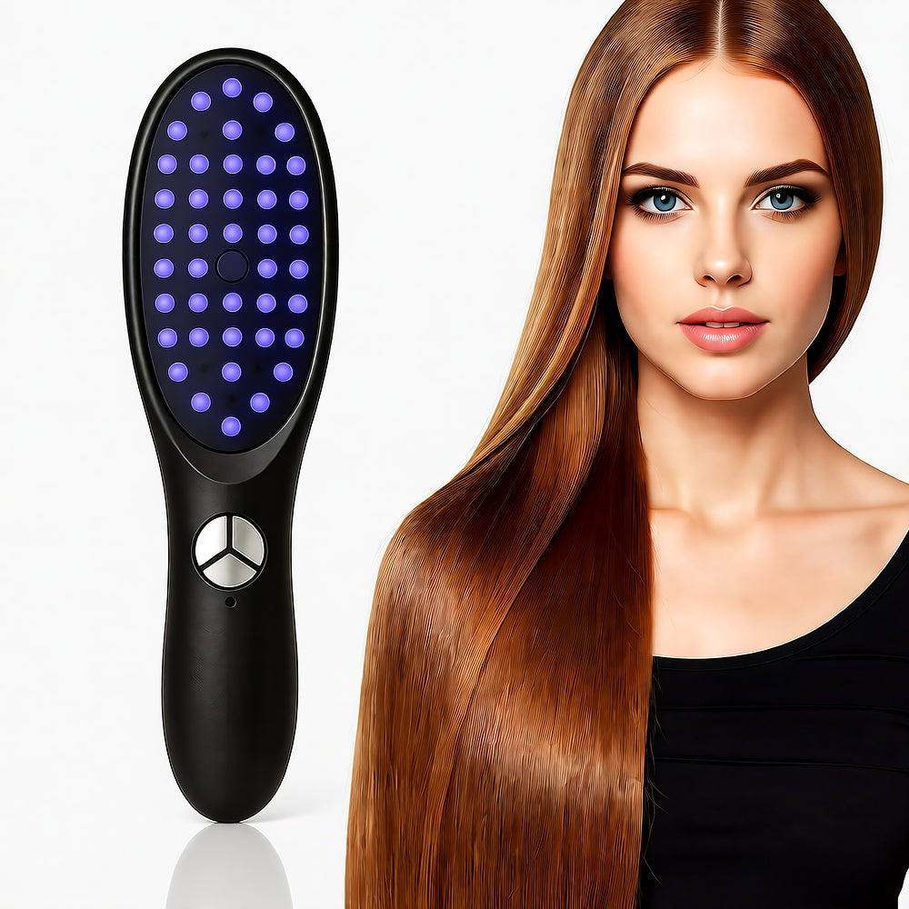 Hair Comb 5-in-1 Light Therapy Massaging Styling