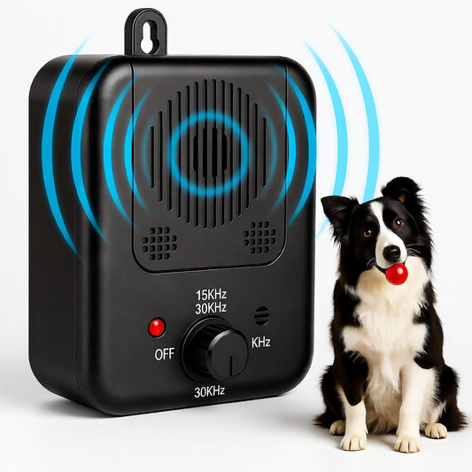 Ultrasonic Bark Repellent Device, IPX4, Rechargeable, Dog Bark Control
