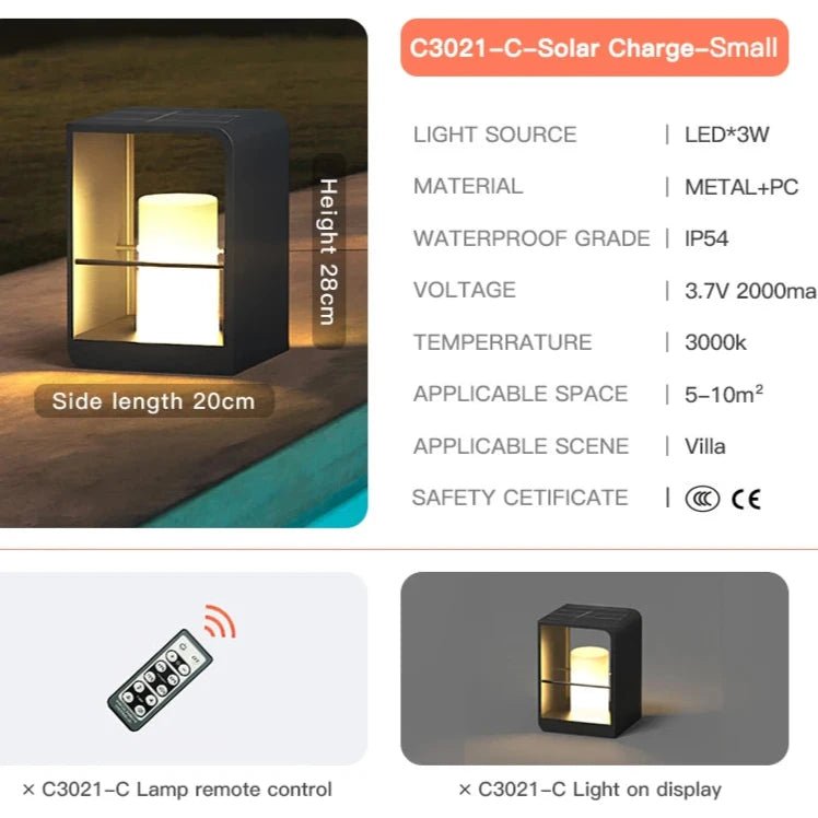 Solar Outdoor Pathway Light, Dusk to Dawn