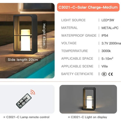 Solar Outdoor Pathway Light, Dusk to Dawn