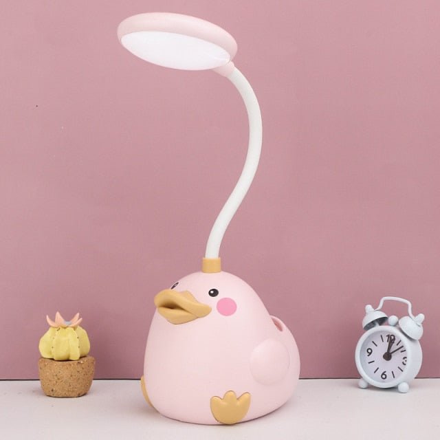 Children's Duck LED Desk Lamp, 5V, Tabletop, Study Reading