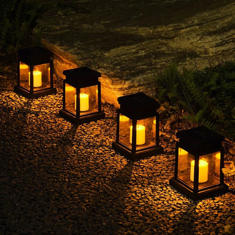 Solar Candle Lantern, Flicker, IP65, Outdoor Garden Light