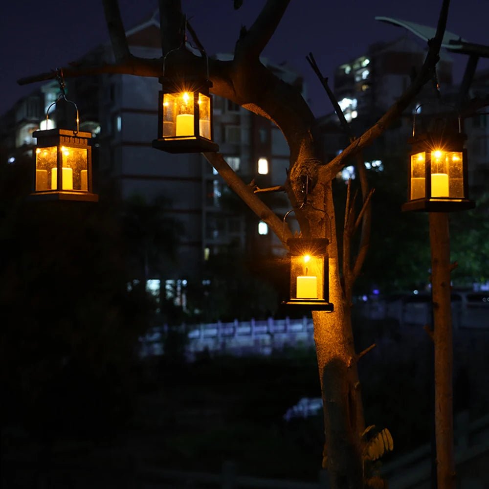 Solar Candle Lantern, Flicker, IP65, Outdoor Garden Light
