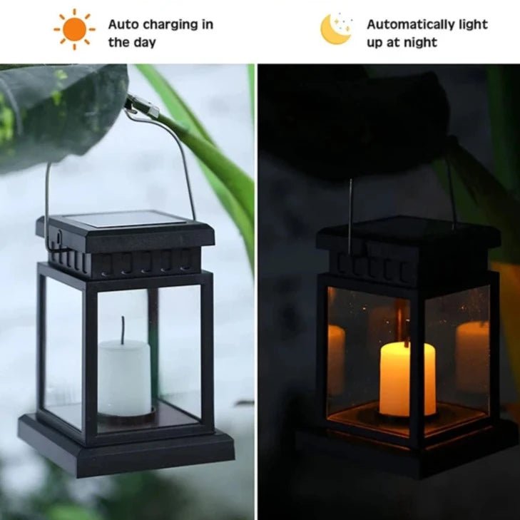 Solar Candle Lantern, Flicker, IP65, Outdoor Garden Light