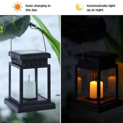 Solar Candle Lantern, Flicker, IP65, Outdoor Garden Light
