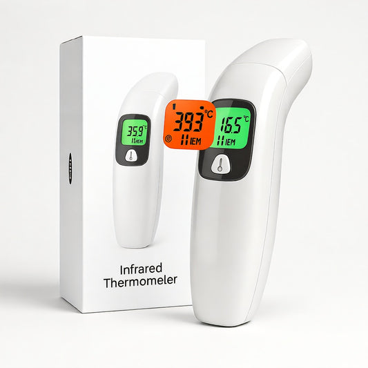 Digital Thermometer Ear Forehead Contactless Baby Adult Fever Alert