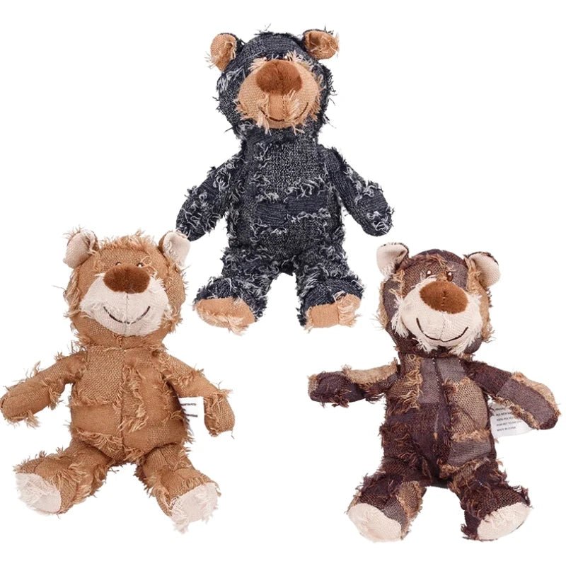 Toughies Bear Tough Dog Toy for Heavy Chewers