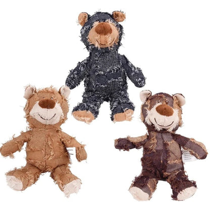 Toughies Bear Tough Dog Toy for Heavy Chewers