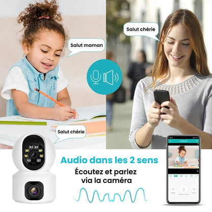 Baby Monitor Camera 2K HD 360° Night Vision Connected for Baby