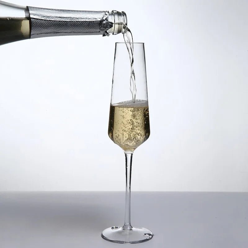 Champagne Flute Unbreakable Tritan Acrylic 4-Pc Set Outdoor