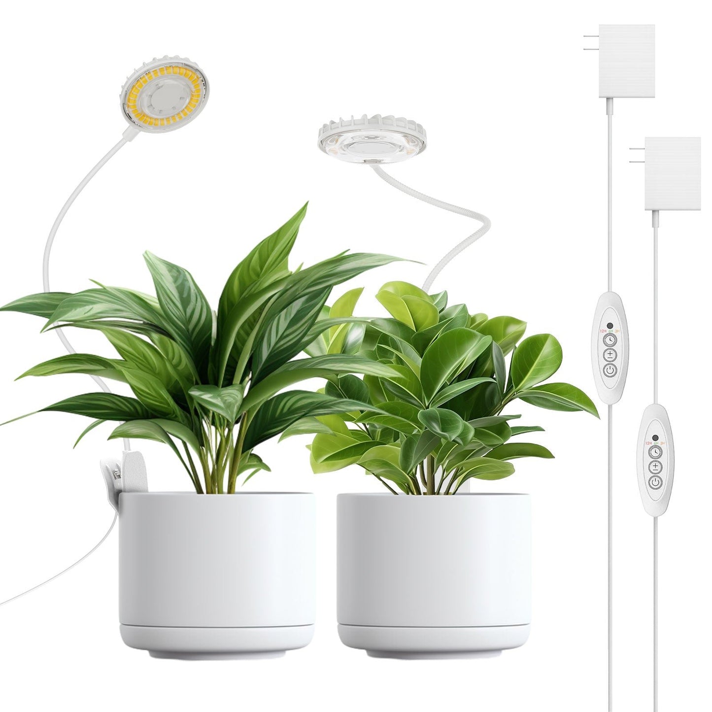 Pot Clip LED Grow Light, 12W Full Spectrum, Indoor Plant