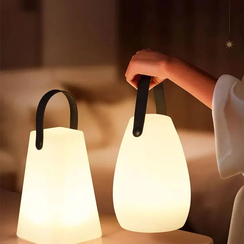 Lamp, Waterproof LED USB Rechargeable Dimmable 8-Color, Outdoor