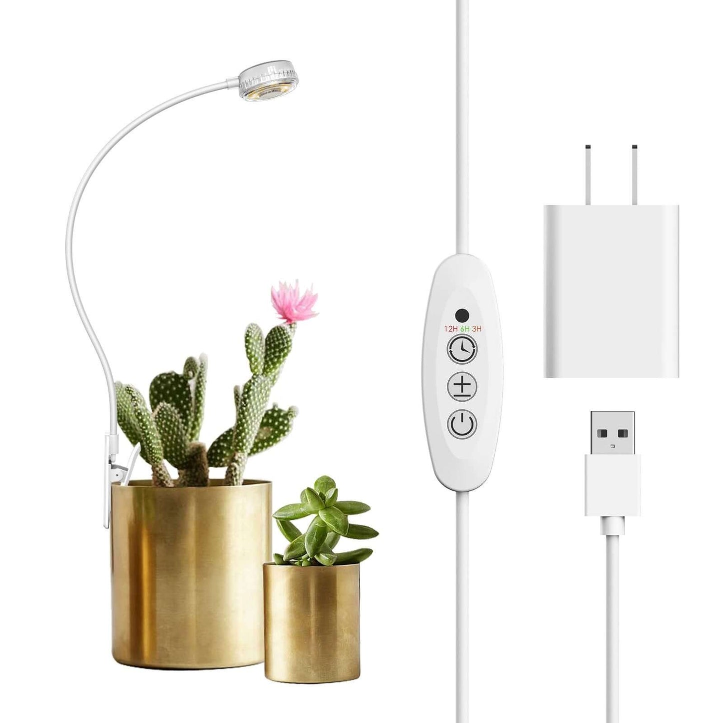 LED Grow Light, 5W, Pot Clip, Indoor Plant