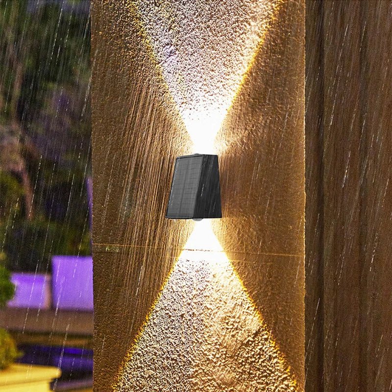 LED Wall Light, Solar, Dusk-to-Dawn, IP44, Wireless, Outdoor