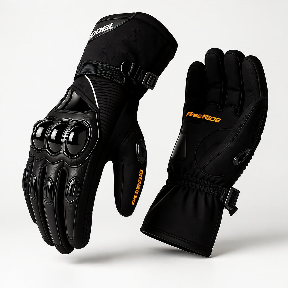 Motorcycle Gloves Waterproof Windproof Touchscreen Carbon Fiber