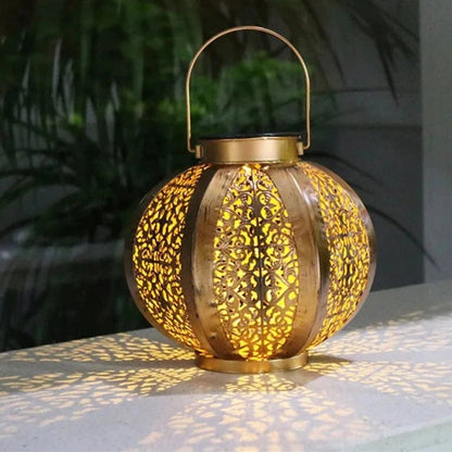 Solar Art Deco Lantern, Outdoor Garden Lighting