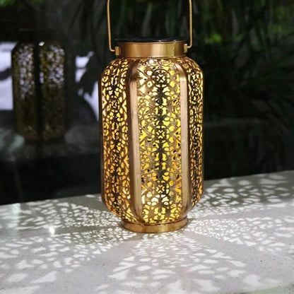 Solar Art Deco Lantern, Outdoor Garden Lighting