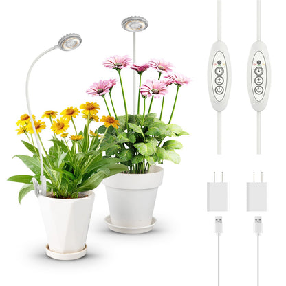 7W LED Grow Light, Pot Clip, Full Spectrum Plant Bulb