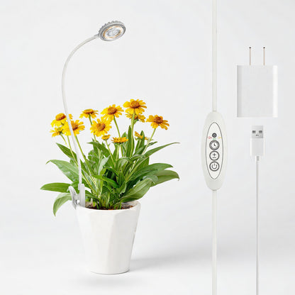 7W LED Grow Light, Pot Clip, Full Spectrum Plant Bulb