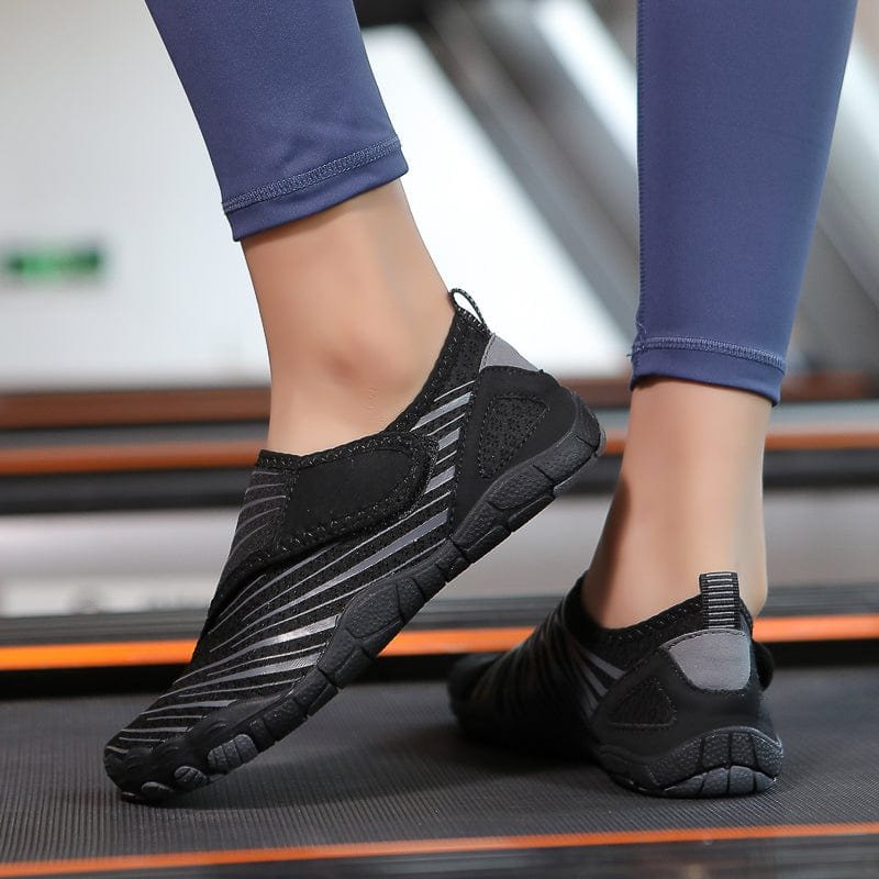 Solyn Black Void Slip-on Breathable Mesh Sports Shoe Casual Athletic