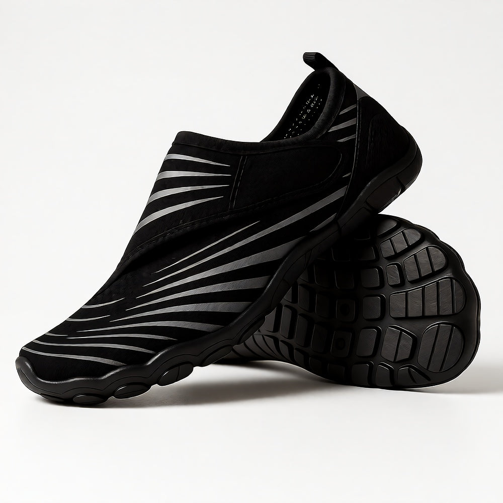 Solyn Black Void Slip-on Breathable Mesh Sports Shoe Casual Athletic