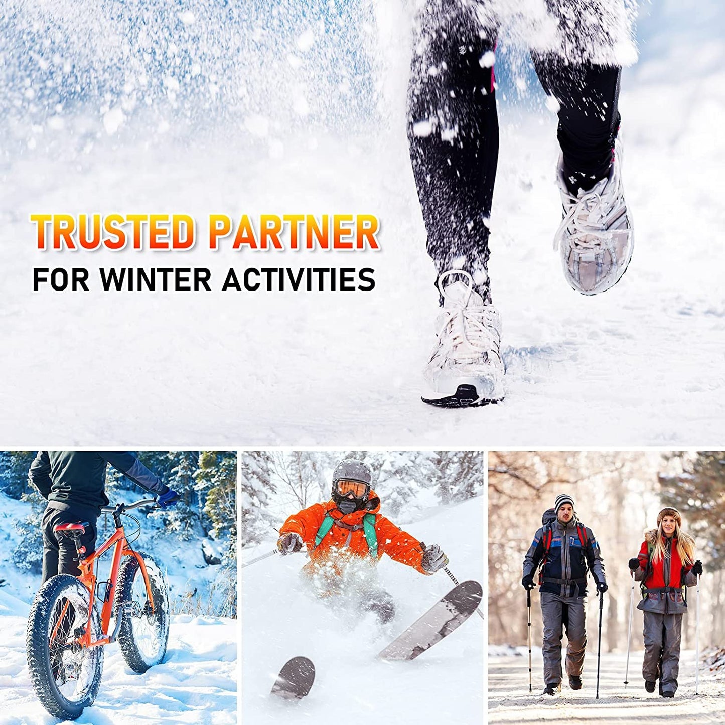 Heated Insoles, Wireless Rechargeable 10H, Universal Fit, Cold Weather