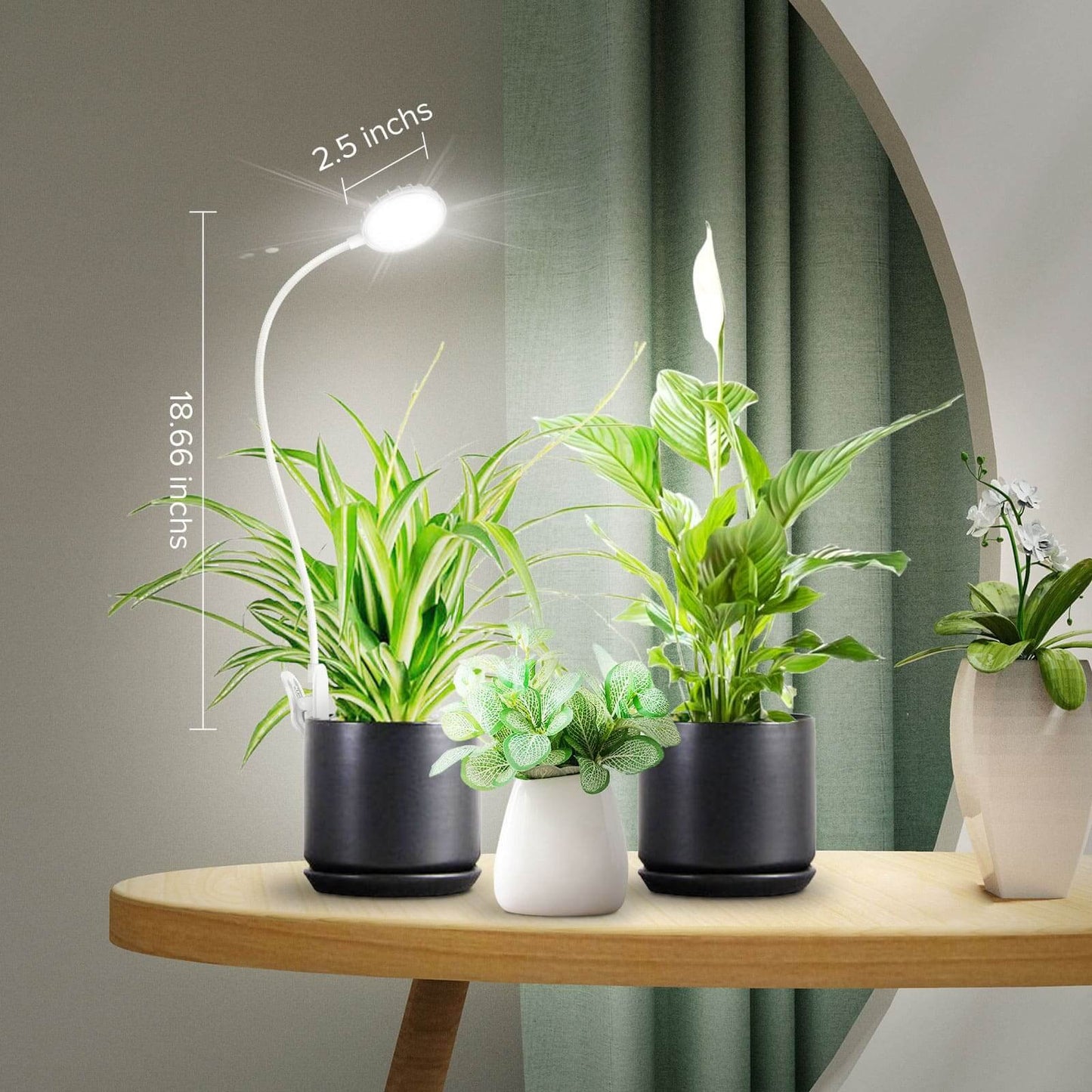 LED Grow Light, 10W, Pot Clip, Full Spectrum Indoor Plant