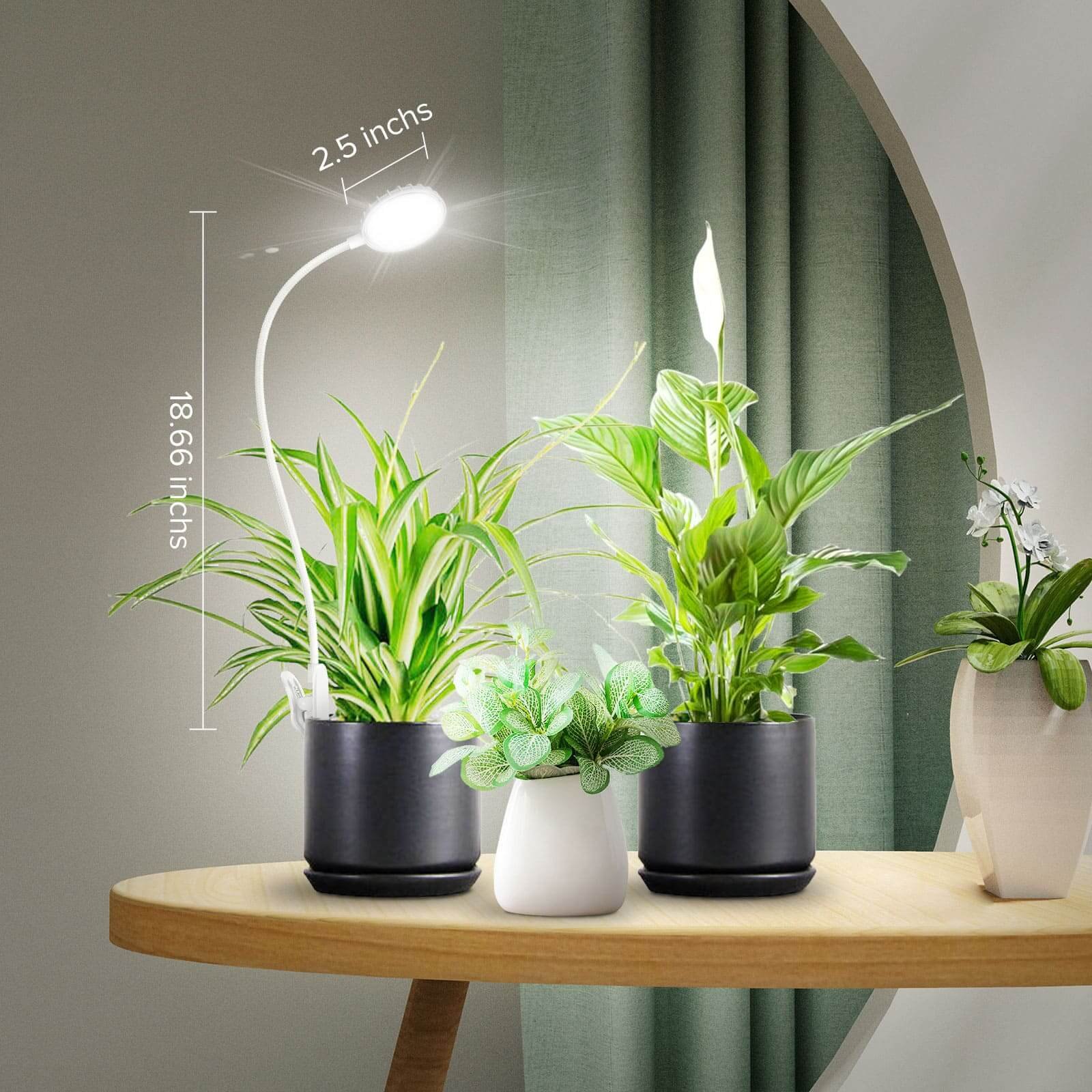 LED Grow Light, 10W, Pot Clip, Full Spectrum Indoor Plant