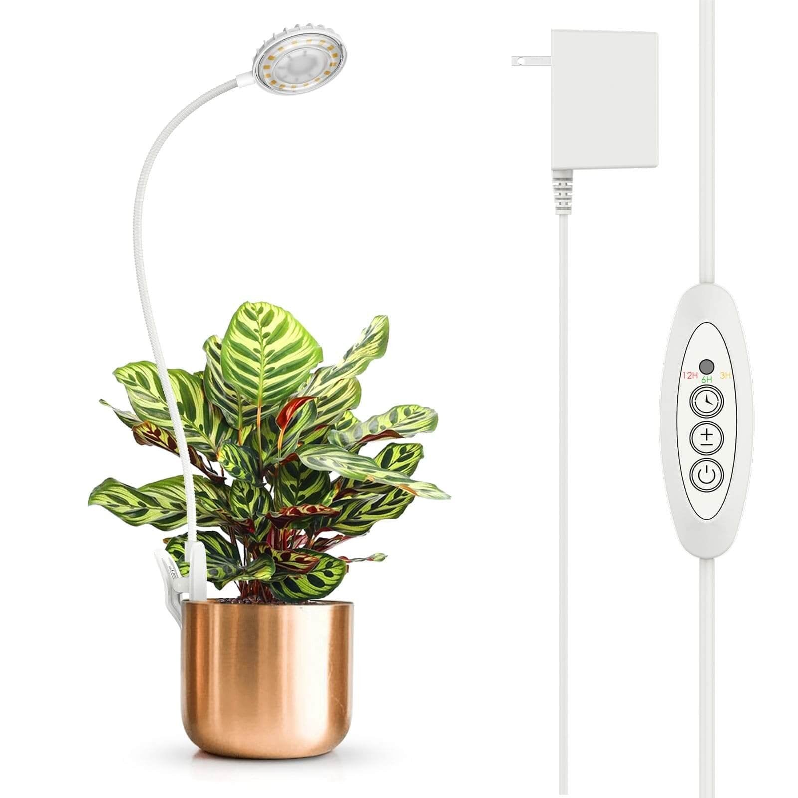 LED Grow Light, 10W, Pot Clip, Full Spectrum Indoor Plant
