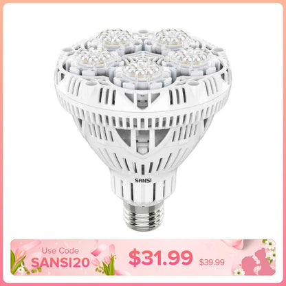 BR30 24W Full Spectrum E26 LED Grow Light
