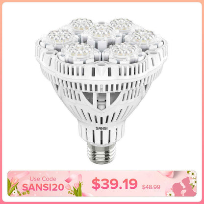 BR30 LED Grow Light, 36W, E26 Full Spectrum Plant Bulb