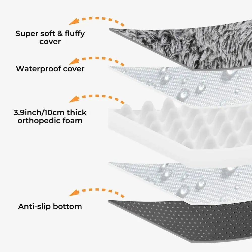 Large Dog Bed, Orthopedic Foam, Machine Washable