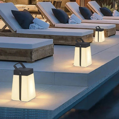 Solar Box Lantern LED IP65 Dusk-to-Dawn Outdoor Decor