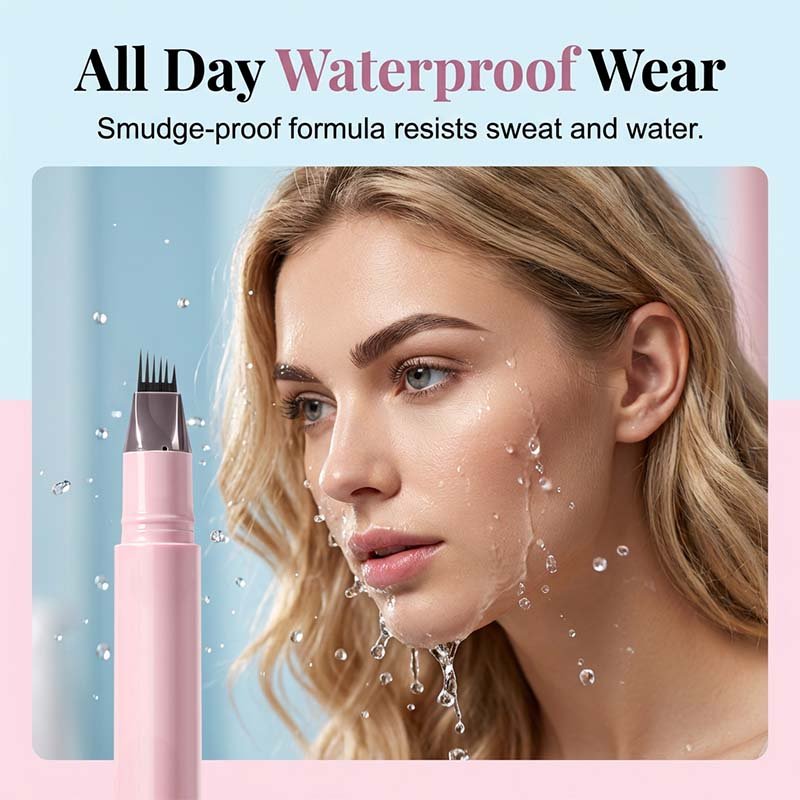 Liquid Eyebrow Pen, Smudge-Proof, Beginner-Friendly, For Brows