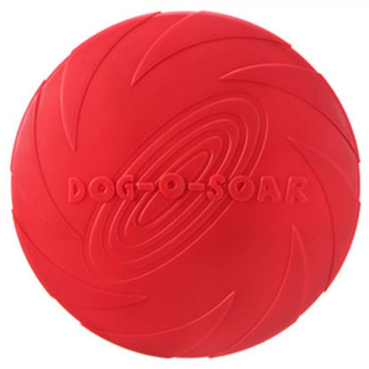 Dog Flying Disc, Durable Natural Rubber, Floats, Fetch Toy