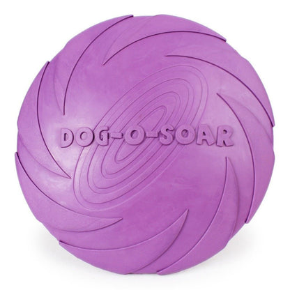 Dog Flying Disc, Durable Natural Rubber, Floats, Fetch Toy