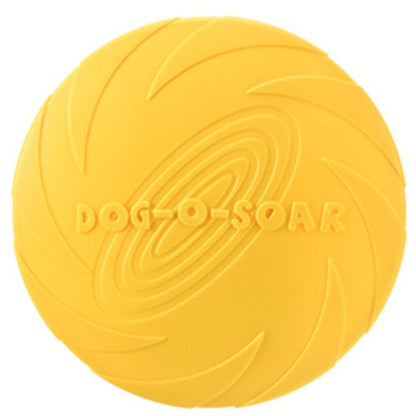 Dog Flying Disc, Durable Natural Rubber, Floats, Fetch Toy