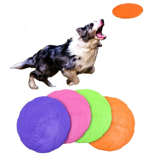 Dog Flying Disc, Durable Natural Rubber, Floats, Fetch Toy