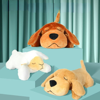 Dog Lovey Toy Heartbeat Soft Anxiety Relief