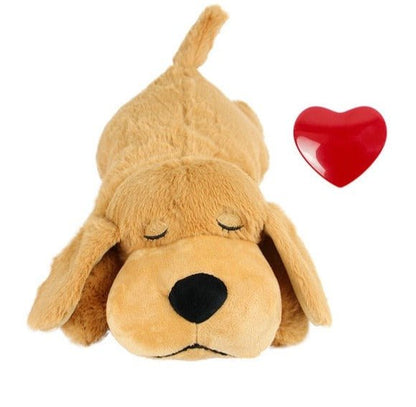 Dog Lovey Toy Heartbeat Soft Anxiety Relief