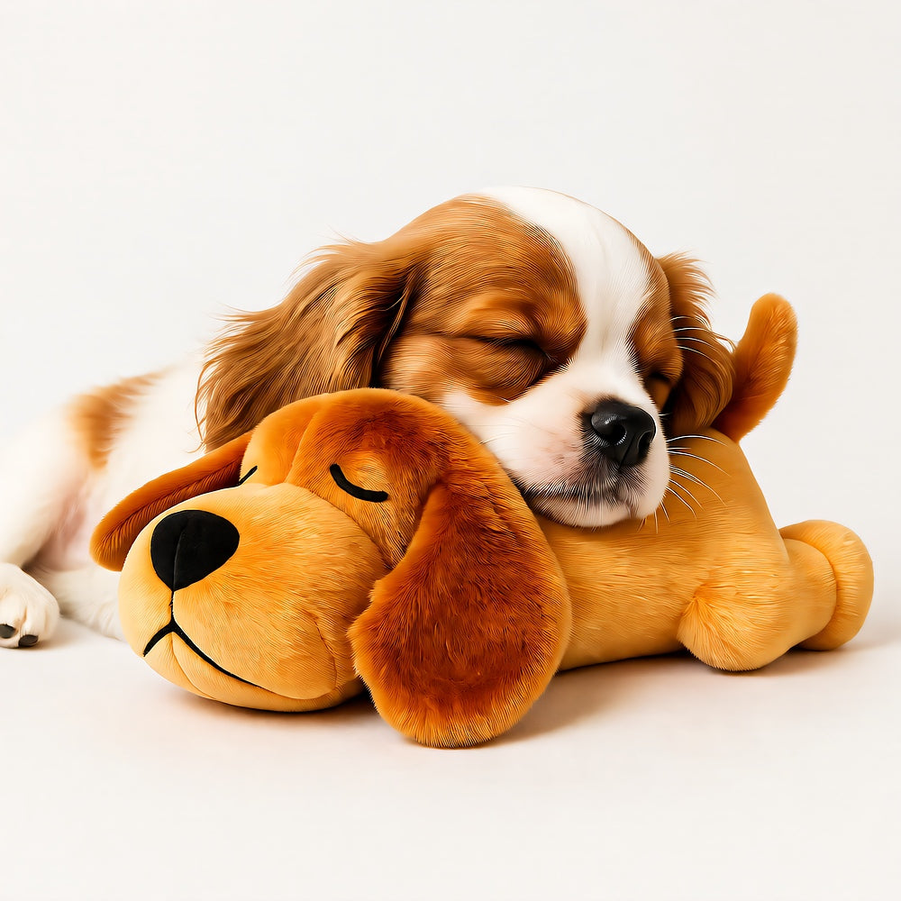 Dog Lovey Toy Heartbeat Soft Anxiety Relief