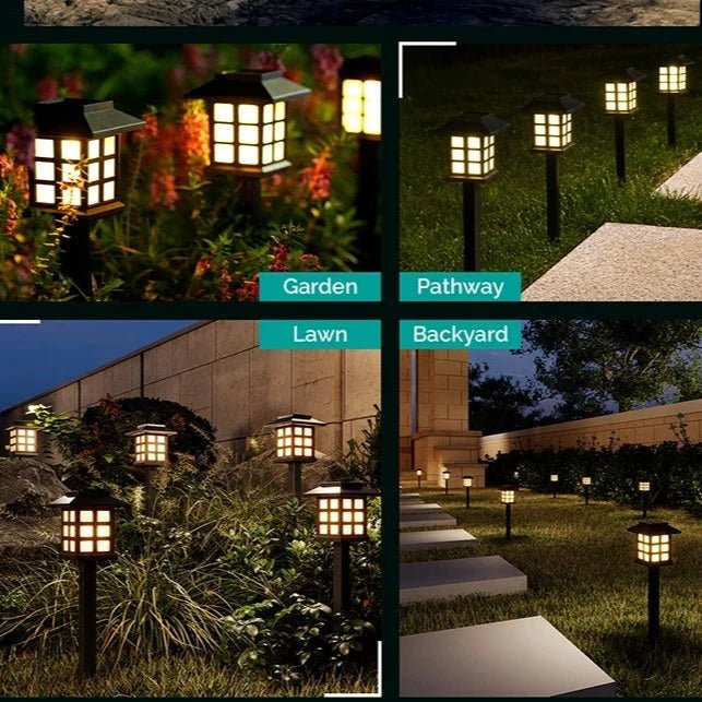 LED Pathway Lantern, Solar Automatic, Outdoor Light