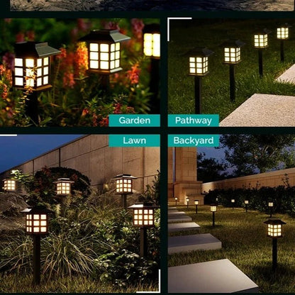 LED Pathway Lantern, Solar Automatic, Outdoor Light