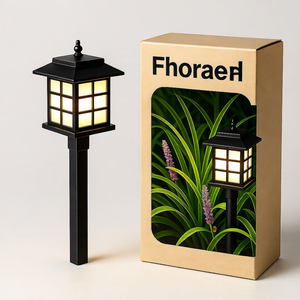 LED Pathway Lantern, Solar Automatic, Outdoor Light