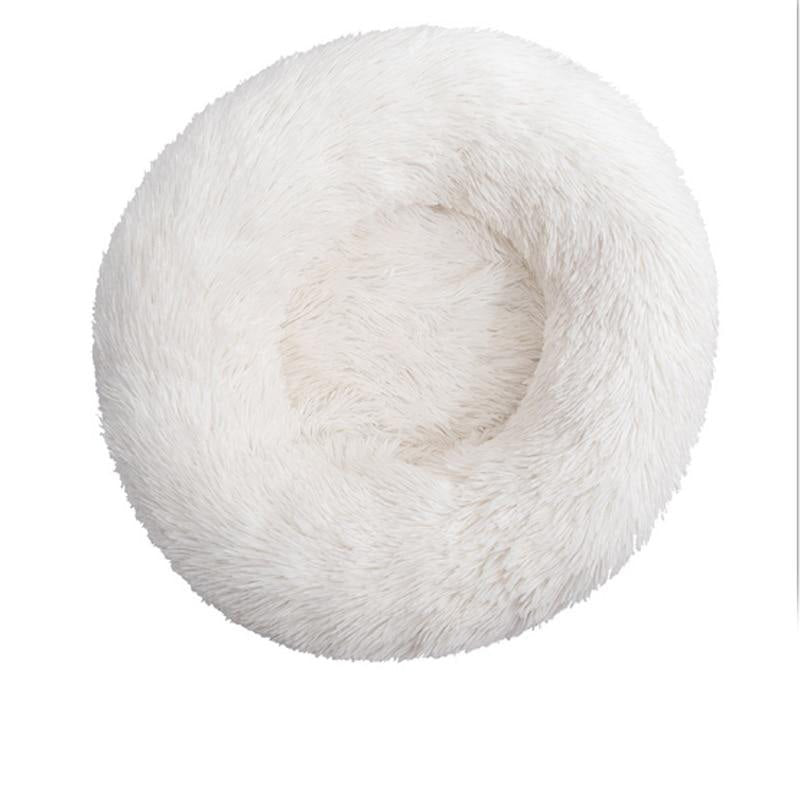 Cloud Donut Dog Bed, Anti-Anxiety, Vegan Fur, Calming
