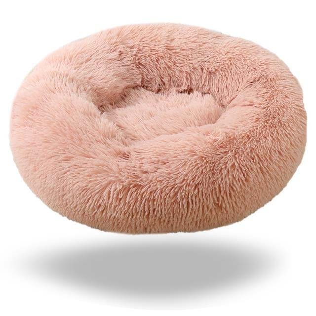 Cloud Donut Dog Bed, Anti-Anxiety, Vegan Fur, Calming